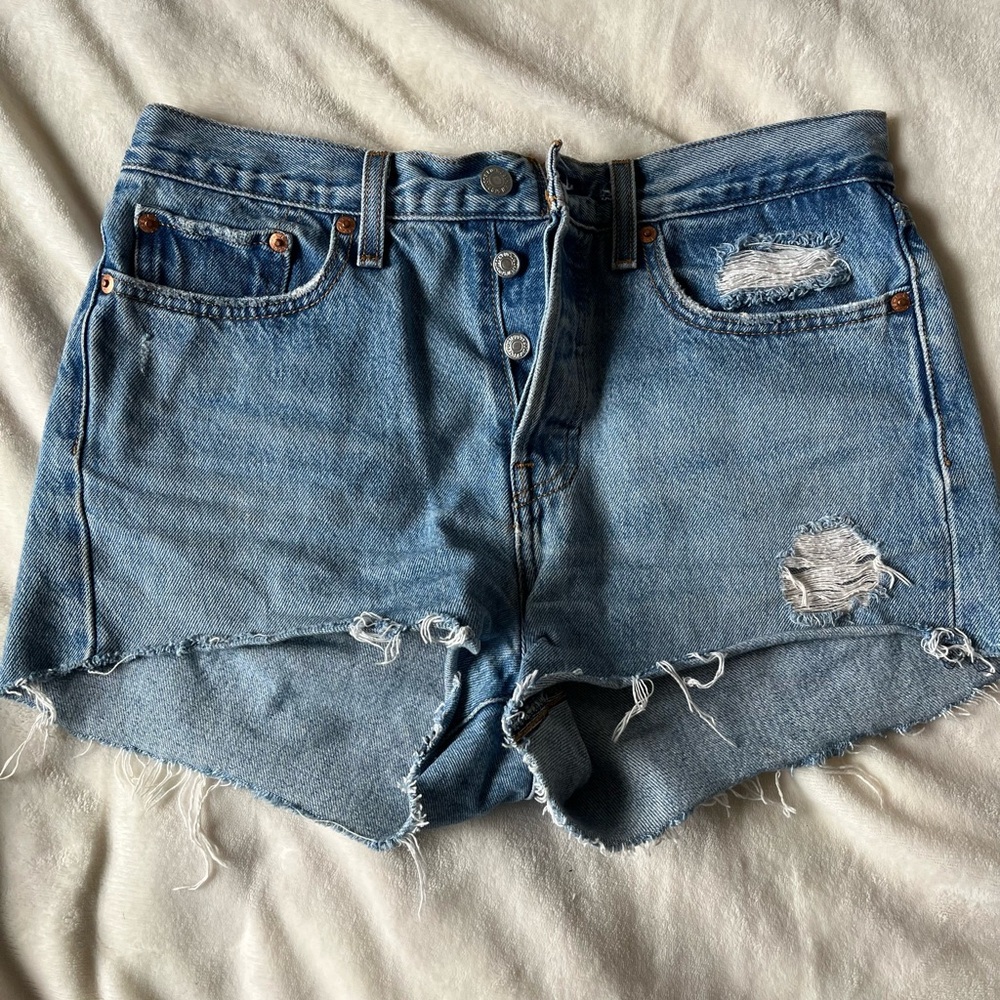 Denim Distressed Women's Shorts